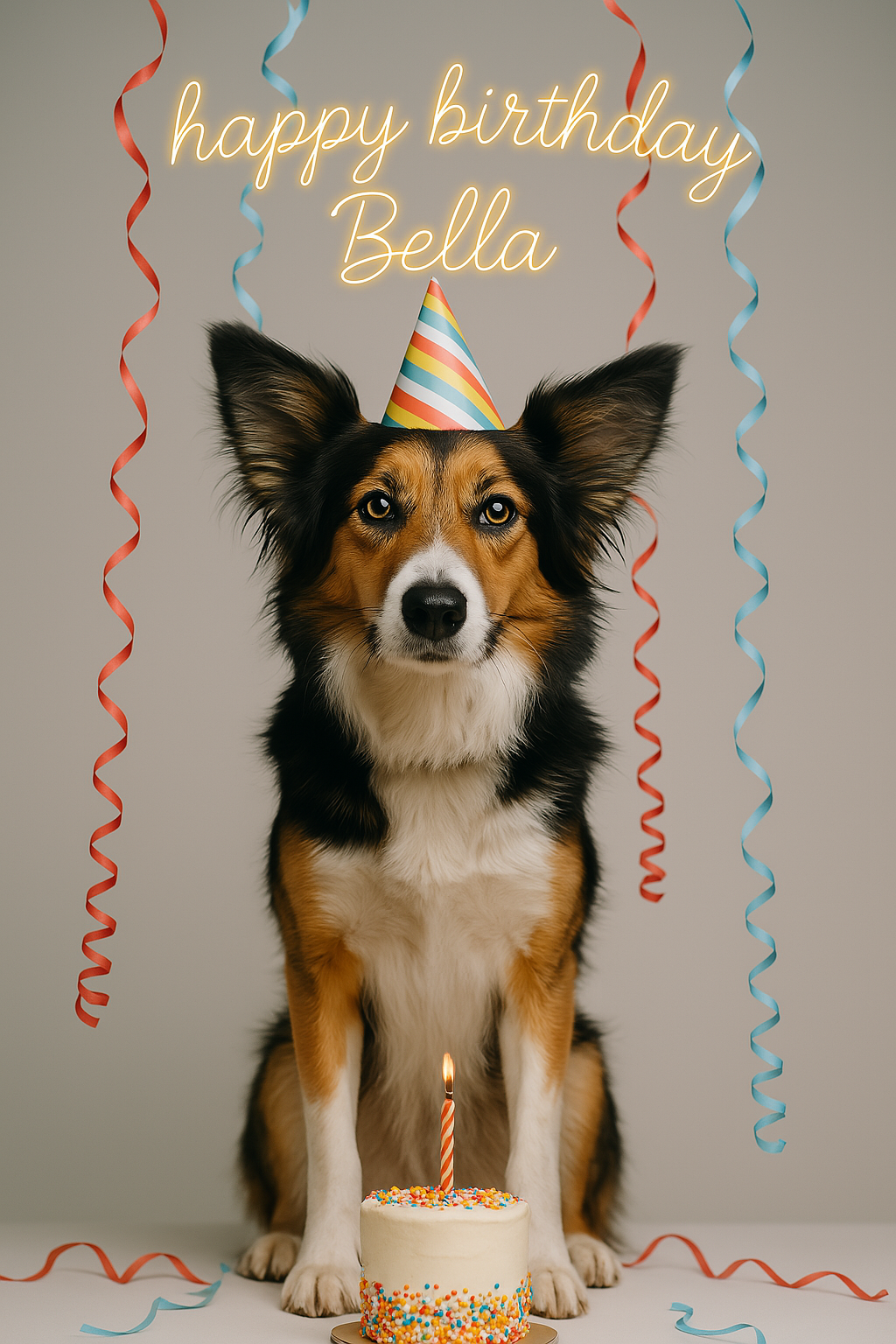 The Birthday Dog Portrait